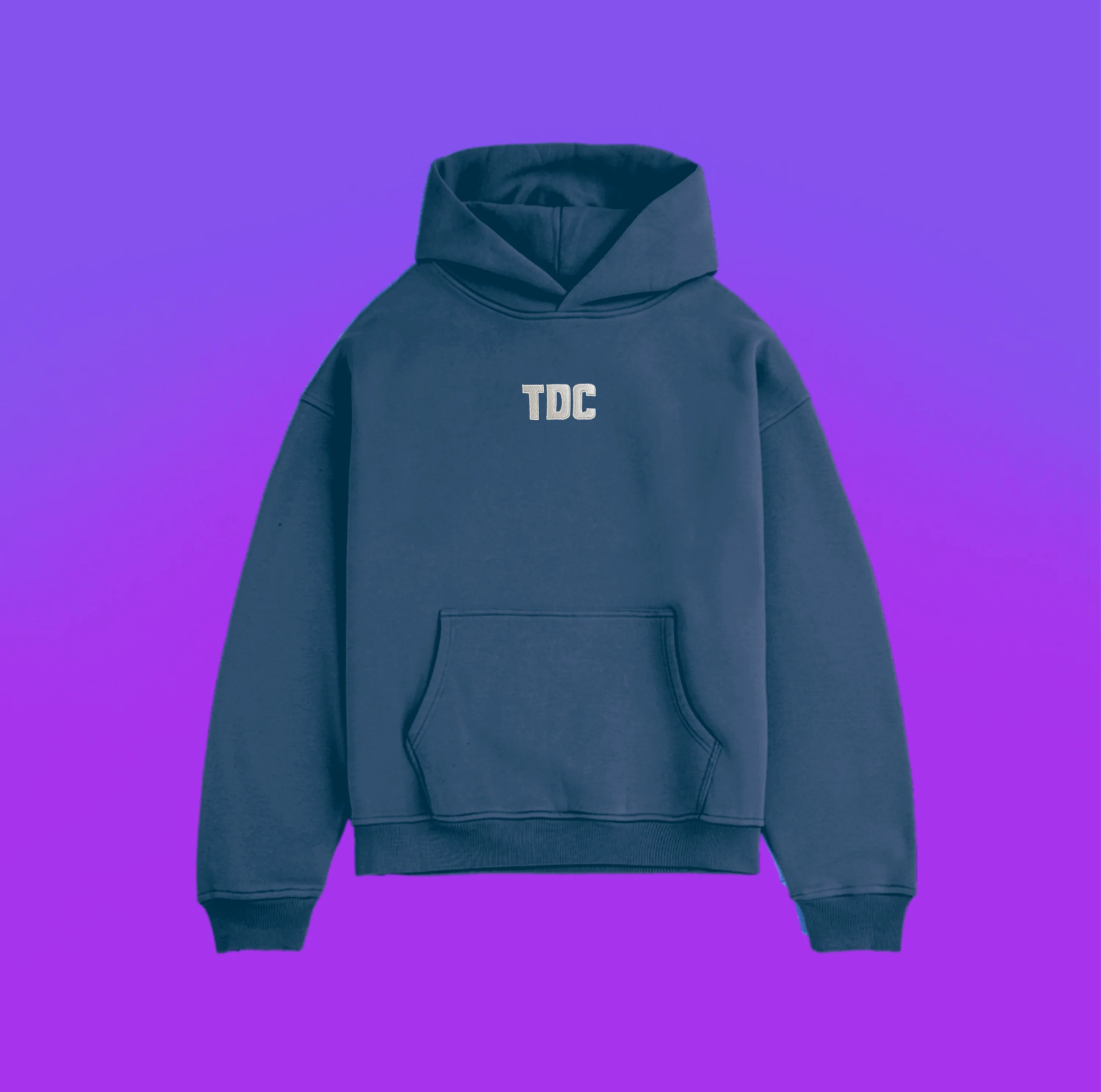Heavyweight Hoodie | TDC Airforce Blue/Light Grey