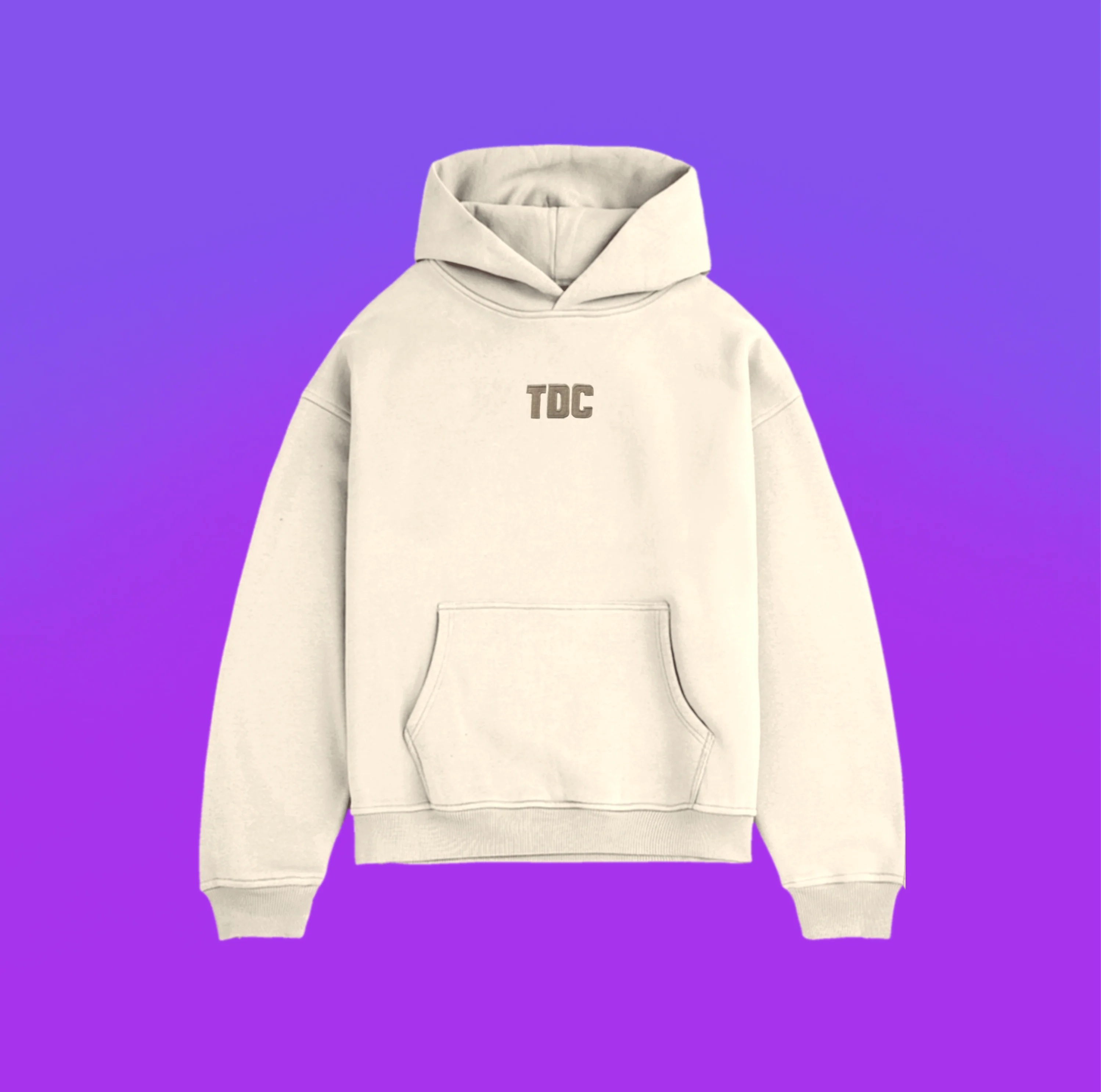 Heavyweight Hoodie | TDC Vanilla/Brown