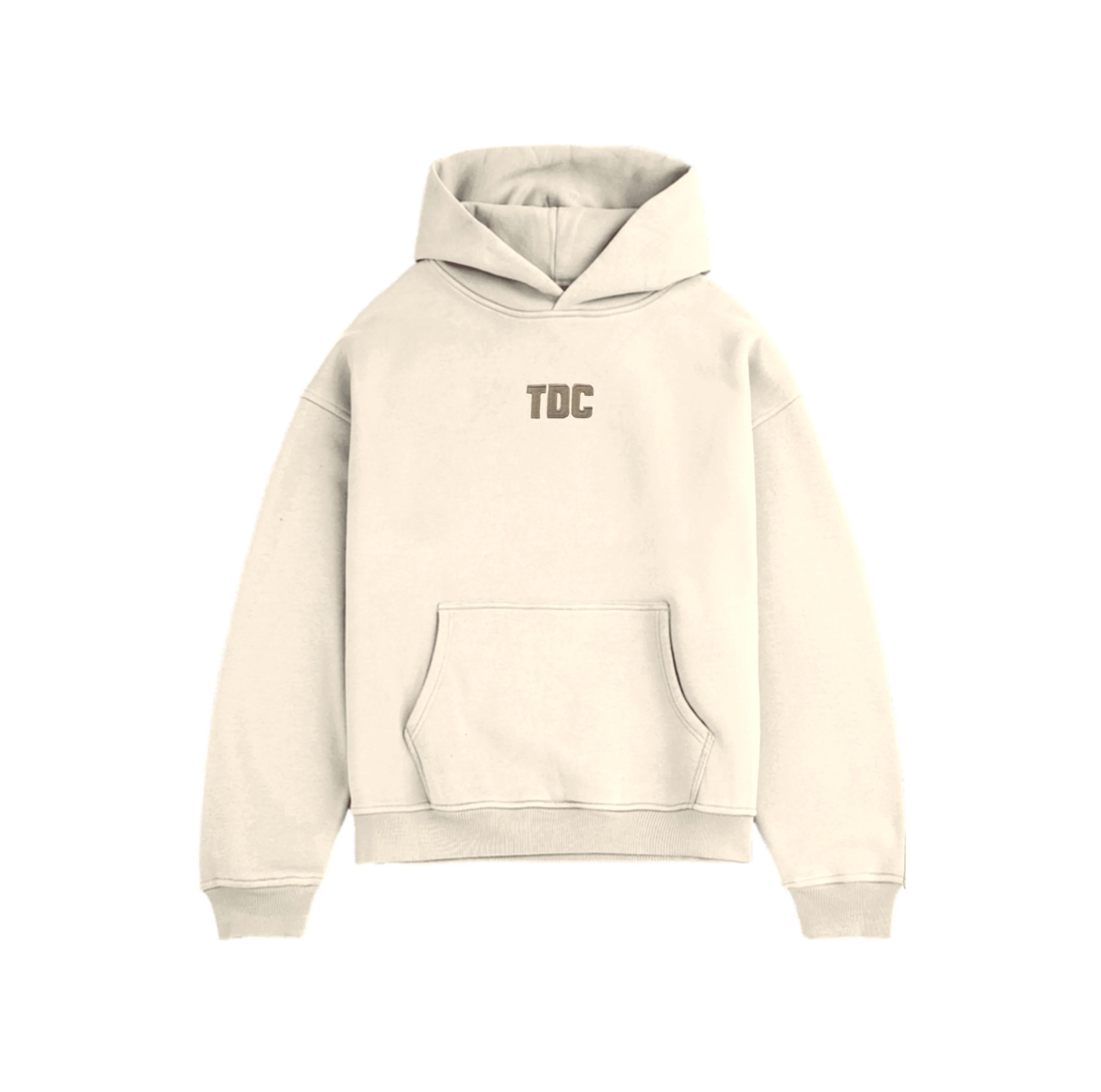 Heavyweight Hoodie | TDC Vanilla/Brown - Image 2